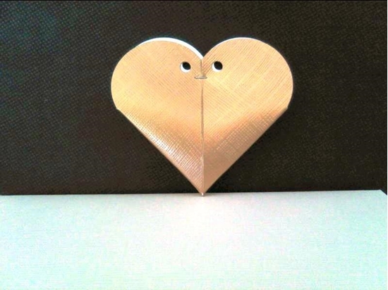 Immagine di CUORE 65X15 MM SETA ORO
