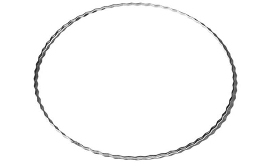 Immagine di Anelli ghirlanda ferro odulato cf. 50 pz. d. 35 cm.