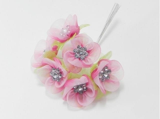 Immagine di FIORE ARTIFICIALE COL. FUCSIA MIS. BOCC. 2,5 CM. (CF 72)