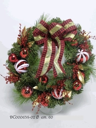 Immagine di XMAS BALL/BERRIES/PINE WREATH CM 60