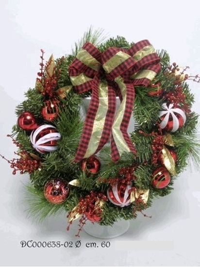 Picture of XMAS BALL/BERRIES/PINE WREATH CM 60