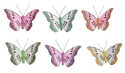 Picture of FARFALLE 6 MIX COLORI PRIM. CM 8,5 CLIP CF12
