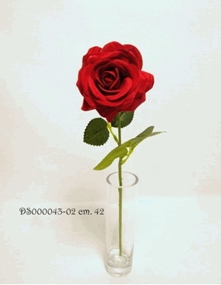 Immagine di SINGLE VELVET ROSE SPRAY 42cm