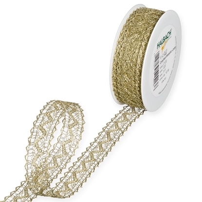 Immagine di PIZZO ALL'UNCINETTO METALLICO mm20x10mt