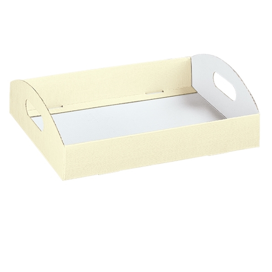 Immagine di CESTO 435X290X45 SETA AVORIO