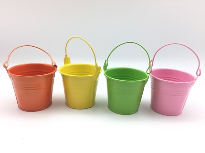 Immagine di SECCHIELLO LATTA D.18   H15  cm  COL ASS.