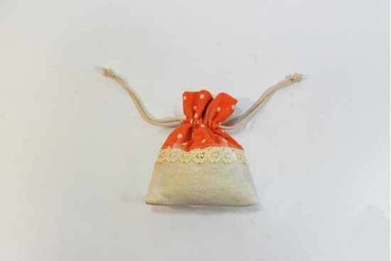 Picture of SACCHETTINO JUTA POIS COL. ARANCIO 10XH.12 CM (CF 12)