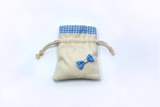 Picture of SACCHETTINO JUTA COL. CELESTE 8XH.10 CM (CF 12)