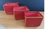 Picture of FLOWER BOX SET 3PZ. 16X12- 14X10- 12,5X9 CM ROSSO