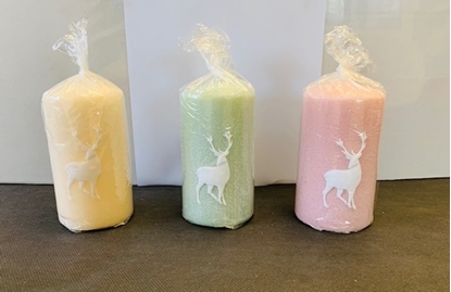 Picture of CANDELE MOCCOLO TESTA PIATTA H.130 D.70 MM.