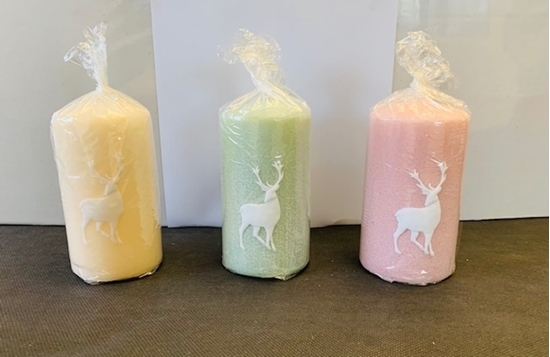 Immagine di CANDELE MOCCOLO TESTA PIATTA H.130 D.70 MM.