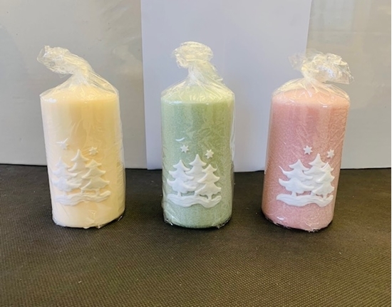 Immagine di CANDELE MOCCOLO TESTA PIATTA H.130 D.70 MM.