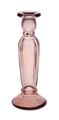 Immagine di PORTACANDELA VETRO ROSA H220 D90