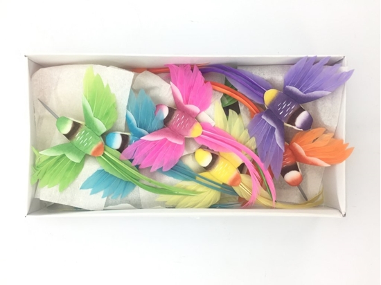 Immagine di COLIBRI COLORATI 17 CM CLIP CF 12