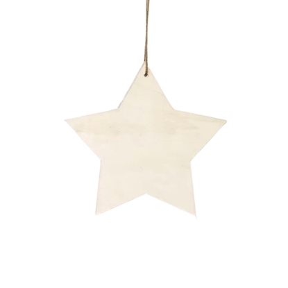 Immagine di STELLA LEGNO BIANCA.S/8 CM 15 APP. 12CFX8PCS