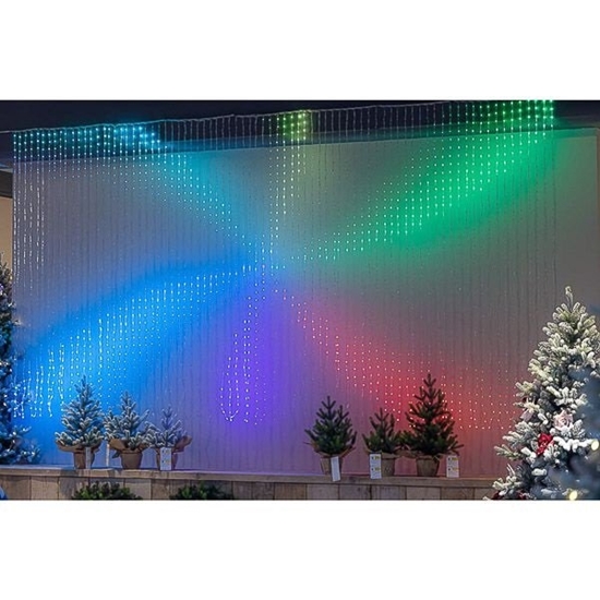 Immagine di PANNELLO 3200 LUCI H.2 M. 80 FILI 40 LUCI SMART RGB