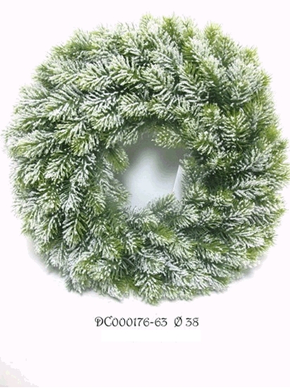 Immagine di PINE WREATH x156 TIPS w/SNOW 40cm
