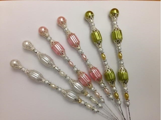 Immagine di SPILLONI DECORAZIONE CF. 2 PZ.  PER COLORE