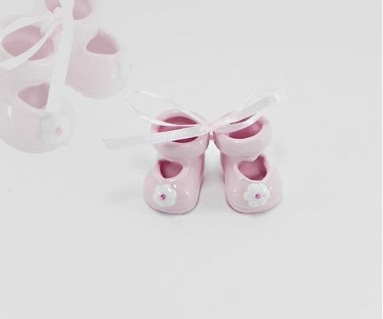 Picture of SCARPINE IN PORCELLANA 1 PAIO ROSA L4XH.3 CM.