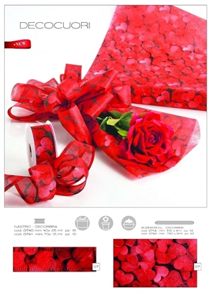 Immagine di NASTRO CUORI DECOFIBRA MM 40X25 MT.