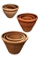 Picture of SET 3 VASI TERRACOTTA H.CM.28 ø CM.38