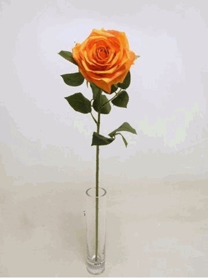 Picture of SINGLE ROSE SPRAY 63cm