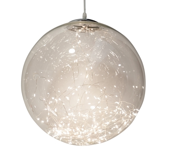 Immagine di SFERA VETRO CM.30 CON 100 LED WARM