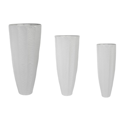Picture of SET 3 VASI METALLO WHITE CM.87,5x38,5