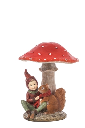 Immagine di ELFO CON FUNGO CM.20,5x19x24