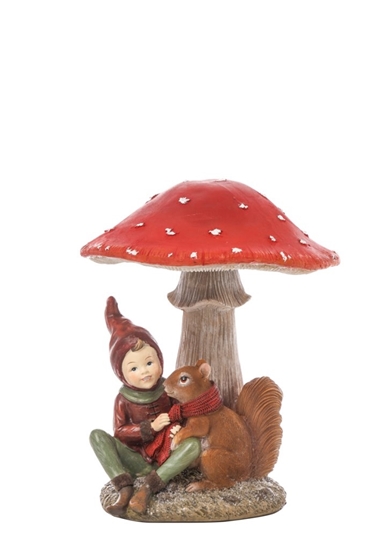 Immagine di ELFO CON FUNGO CM.20,5x19x24