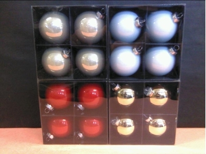 Immagine di BOX 4 SFERE VETRO MM.80