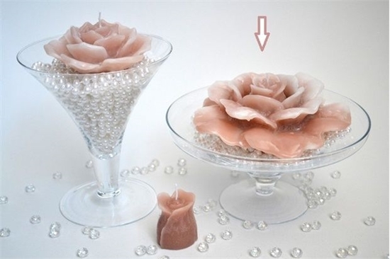 Immagine di ROSA UNICA CIPRIA PERL. H130 D250 mm CON EF-12