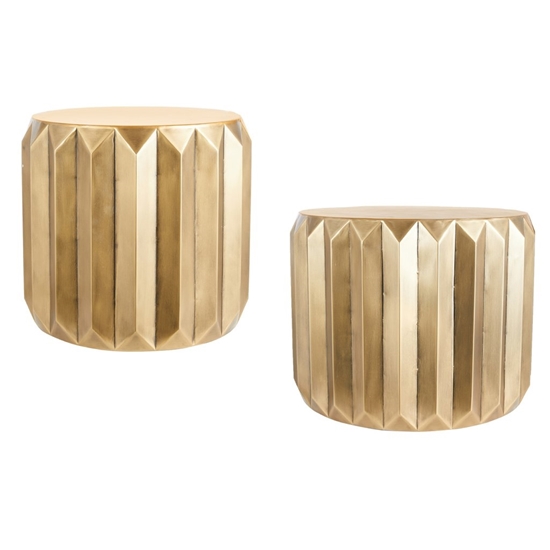 Immagine di SET 2 TAVOLINI METALLO ø CM.64 CM.H.50