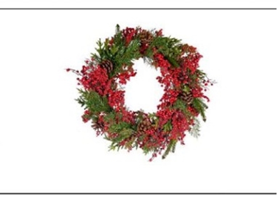 Immagine di CORONA ADDOBBATA ø CM.55