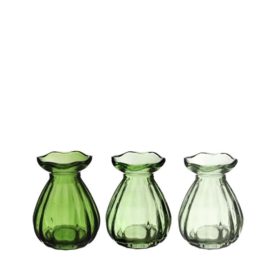 Picture of Vaso Fleur Ø7 h.9 cm verde ass.