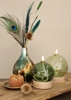 Picture of Led lampada ad olio h16,5 Ø12 cm blu scuro con timer