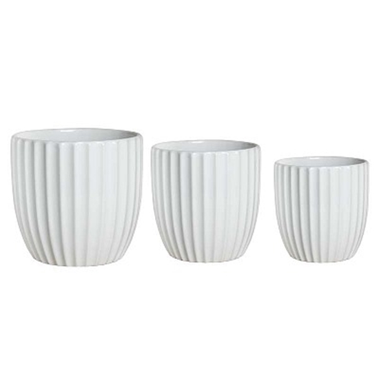 Immagine di SET CERAMICA BIANCA 19X18+16.5X16.5+14X14