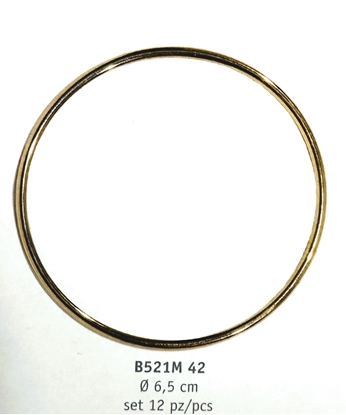 Immagine di ANELLO DI METALLO D. 6,5 CM. BLISTER DA 12 PZ. LIGHT GOL