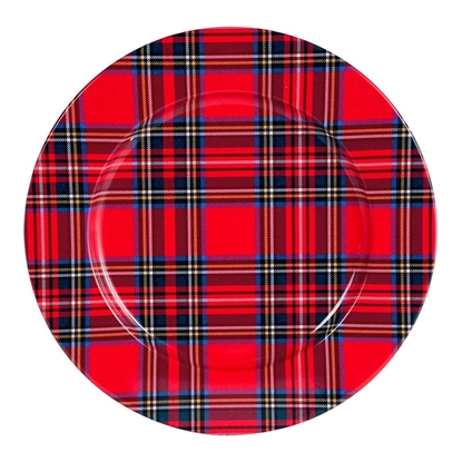 Immagine di PIATTO METALLO TARTAN ø CM.33