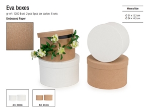 Immagine di EVA BOXES - SET  2  pz SMALL SIZE: Ø21 CM X 12,3 CM