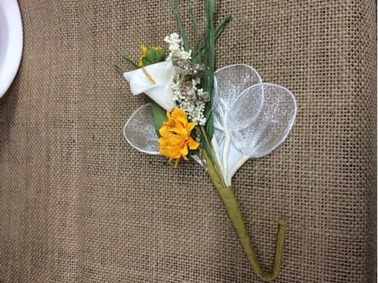 Picture of BOUQET CALLA E GIRASOLE CM. 17 BUSTA DA 6 PZ.