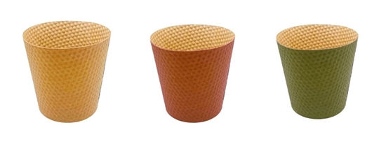 Immagine di coprivaso in cartone Eureka Honey cf P: 105 L: 142 H: 132mm
