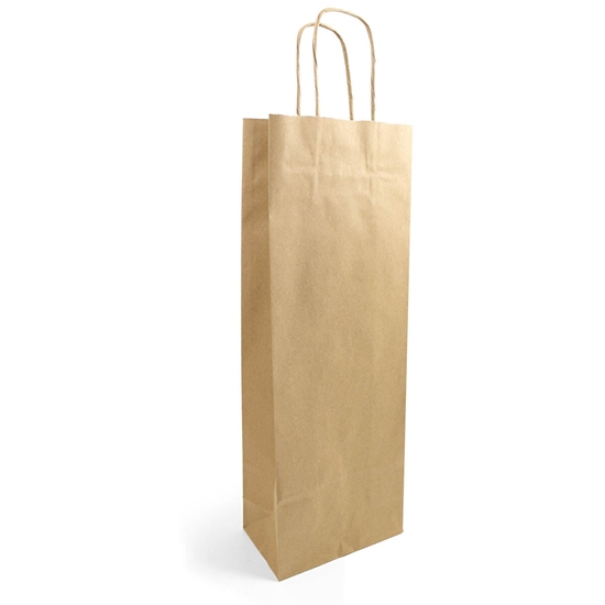 Immagine di SACCHETTO SHOPPER BOUTEILLE 14X8X39 CM NATUREL CF 50