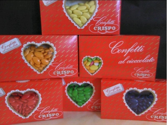 Immagine di CONFETTI CRISPO CIOCCOLATO CF. 1 KG. COLORATI