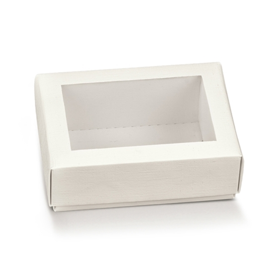 Picture of QUAD+COP. 165X110X40 MM COP. TRASP. CF. 10 PZ. fibra bianco