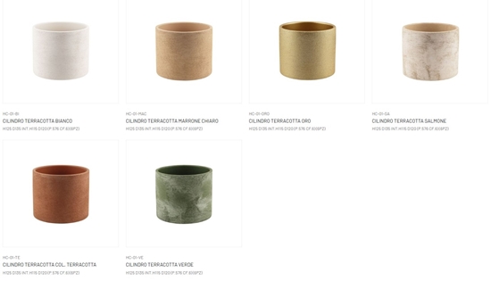 Picture of CILINDRO TERRACOTTA H125 D135 INT.H115 D120