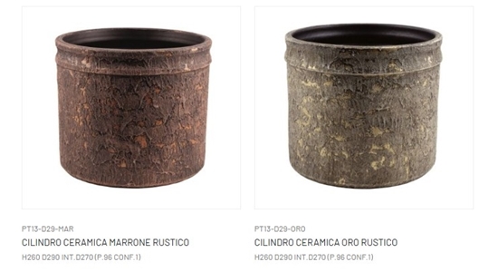 Immagine di CILINDRO CERAMICA RUSTICO H260 D290 INT.D270