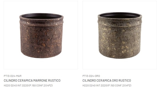 Immagine di CILINDRO CERAMICA RUSTICO H240 D220