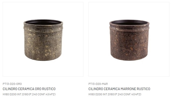 Immagine di CILINDRO CERAMICA RUSTICO H180 D200 INT.D180