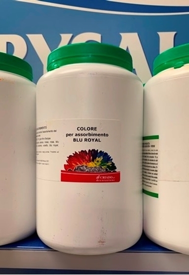 Immagine di COLORE PER ASSORBIM. per fiori e fronde CF. 1 Kg BLU' ROYAL